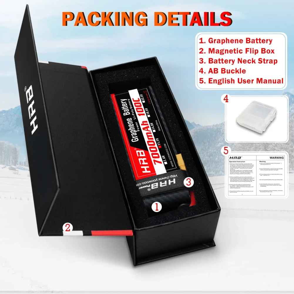 แบตเตอรี่ Graphene 2S 3S 4S 6S - 4S Lipo Battery 14.8V 6000Mah บทวิจารณ์และราคา